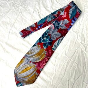 Vincent van Gogh Collection‎ Neck Tie Floral Painting with Grid